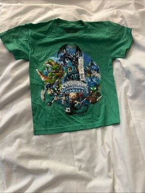 Green Short Sleeve Graphic Tee for Kids
